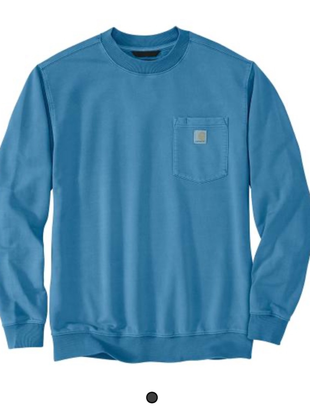 Carhartt Horizon Blue Crewneck Sweatshirt with Chest Pocket
